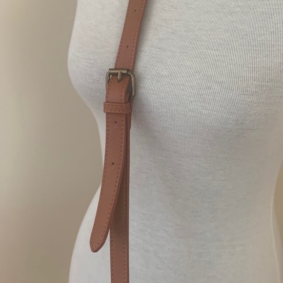 NWOT Womens Juniors Almond Luggage Handbag Crossbody Medium Purse Shoulder Bag - Picture 2 of 11